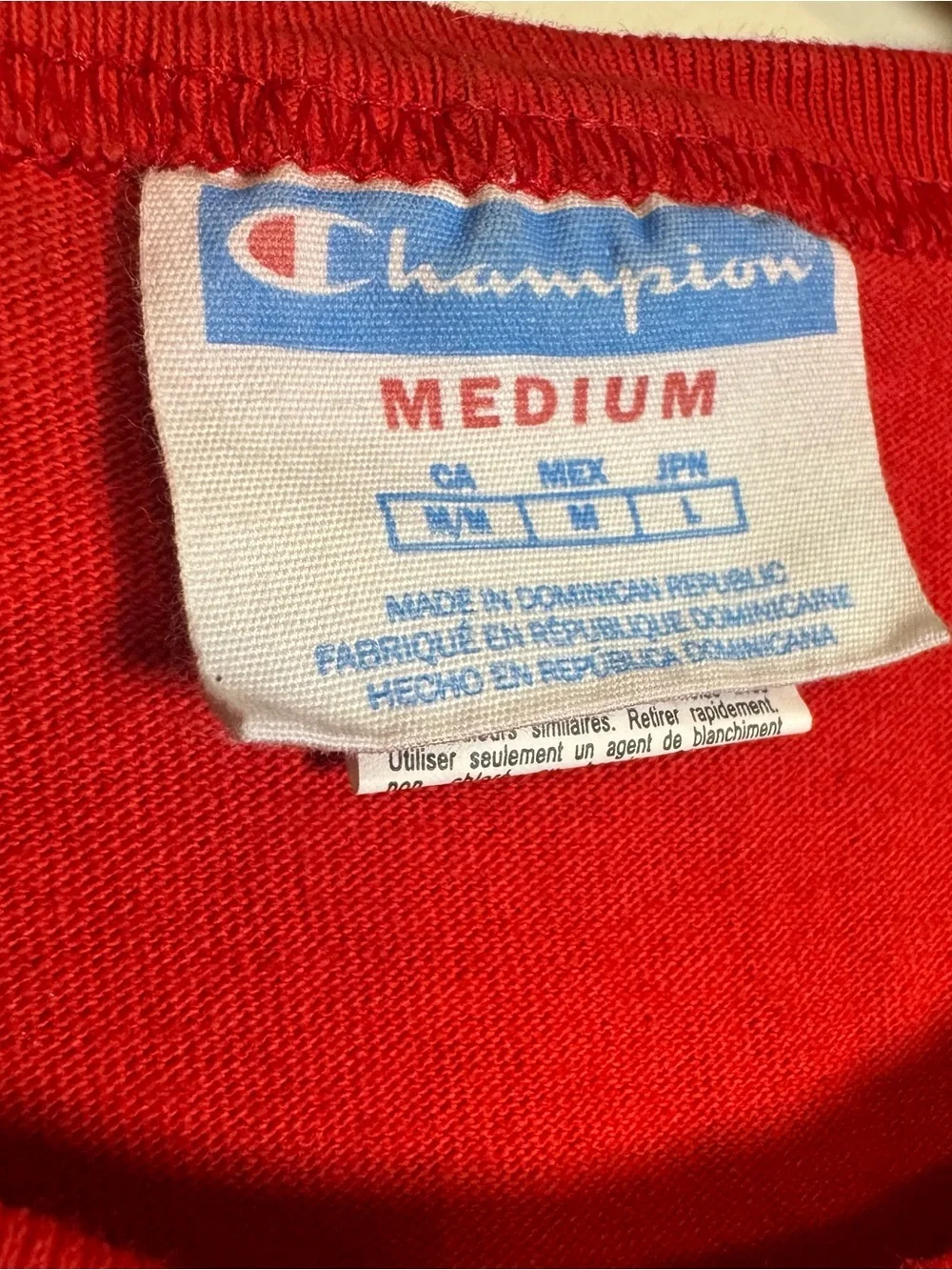 Champion Vintage Mens Red Spaceship Planetary Moon Saturn T-Shirt Size Medium - Picture 3 of 8